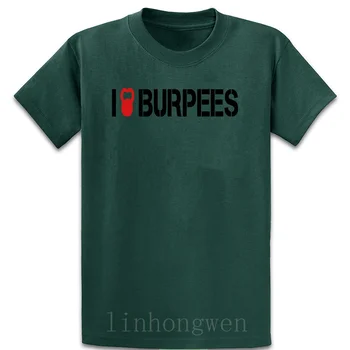 Aš Myliu Burpees marškinėliai Patogūs Pavasario Originalus daugiau dydis S-5XL Dovana medvilnės Simbolių Standartas marškinėliai