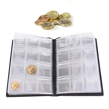 120 Kišenės, Moneta Saugojimo Albumą Pinigų Knygą Penny Knygos Aplanką Monetų Kolekciją Knyga