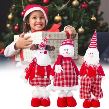 Kalėdų Dekoracijos Kalėdų Lėlės ilgakojis Lėlės Audinio Pledas Santa Sniego Briedžių Lėlės, Dekoracijos Kalėdų Eglutės Ornamentu