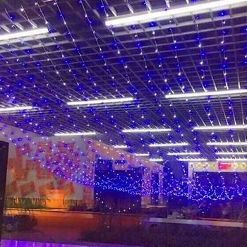 NAUJAS! 100m Mėlynos ir Baltos LED String Pasakų Žibintai 600 led Kalėdų Atostogų šviesos lauko dekoro lempa vestuvių sodas daugiaspalvis
