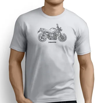 2019 Vasaros vyriškų Vyrų Aukštos Kokybės Tees Amerikos Klasikinių Motociklų Gerbėjai Street Triple 2009 Įkvėptas Motociklo Vėpla T Shirts