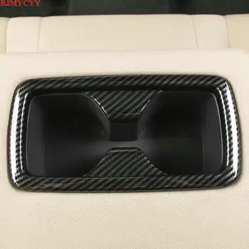 BJMYCYY Automobilių galinis drenažo puodelio laikiklis anglies pluošto dekoratyvinis rėmelis Toyota RAV4 RAV 4 XA50 2019 2020