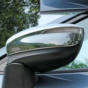 Automobilių ABS Chromo Apdaila Lazdos išoriniai galinio vaizdo Šoninių Stiklo, Veidrodžio Dangtelis Apdailos Rėmas Mazda CX-5 CX5 m.