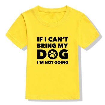Jei aš negaliu Pareikšti Savo Šunų aš neketinu Vasarą Vaikai Juokinga Tshirts Vaikų Mielas Laiškas Spausdinti Marškinėlius Drabužiai Berniukams, Mergaitėms, T-Shirt
