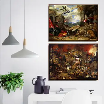 Namų Dekoravimo Meno Sienos Nuotraukas Fro Kambarį Plakato Spauda, Drobė Paveikslų Netherlandish Pieter Brueghel Vyresnysis 8