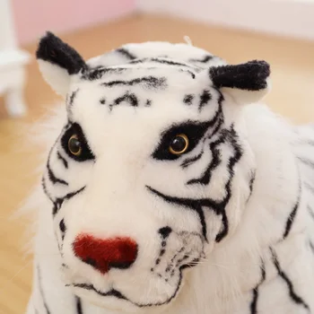 30-110cm Didelis Baltas Tigras Pliušiniai Žaislai, Minkšti iškamša Pagalvę Gyvūnų Lėlės Geltona Balta Tigras Žaislai Vaikams