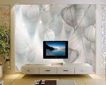 Beibehang Užsakymą tapetai, freskos modernus elegantiškas Europos dream 3D lapai siluetas dot fono sienos tapetai, sienų ir 3 d
