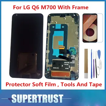 Aukštos Kokybės LG K6 Premjero K6 LCD Ekranas Su Touch Ekranas Su karkasu montavimas Juosta&Tools&Soft Apsauginės Plėvelės