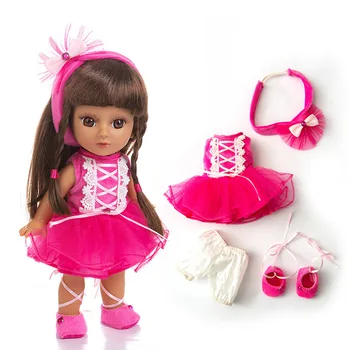Naujas 14.5 colių 32cm Mergaitė princesė lėlės visą vinilo bebe atgimsta silikono lėlės, žaislai vaikams, dovana