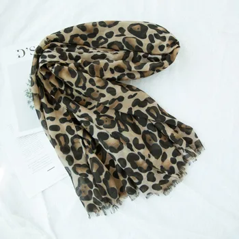 Moteris Rudens-Žiemos Mados Seksualus Leopard Dot skara,Spausdinti Wrap,Ispanija Stiliaus Prekės ženklo Dizaineris musulmonišką hidžabą,gyvūnų spausdinti leopardo,cape
