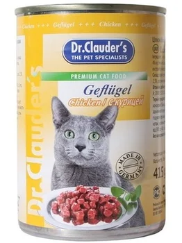 Dr. Clauder ' s konservai katėms su vištiena 0,415 kg x 12 Vnt