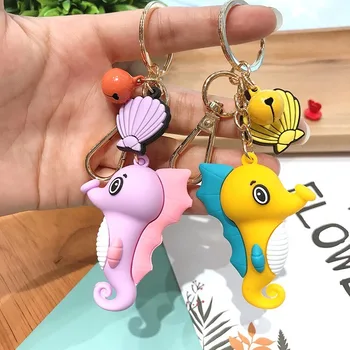 Seahorse animacinių filmų key chain pora automobilių maišelį pakabukas Letena Mašina lėlės