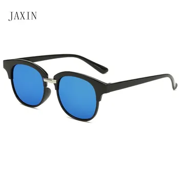 JAXIN retro apvalūs akiniai nuo saulės moterims, padengtas kietas akiniai nuo saulės vyrų vairavimo kelionės mados laukinių UV400 akiniai occhiali da vienintelis donna