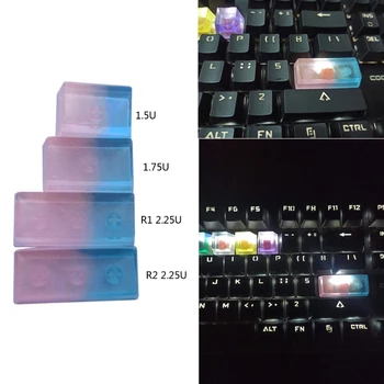 Rankų darbo Individualų OEM Profilis Dervos Keycap Klaviatūros RGB Permatomas Keycap M5TB
