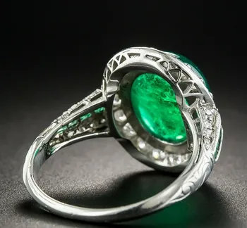 Vestuvinį Žiedą, Moterims, Žalia Cirkonis Skiedra Žiedas Famale Klasikinis Turas Micro-inkrustacijos Gręžimo Vestuvinis Žiedas Moterų Papuošalai