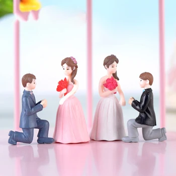 Vestuvių Siūlo Porą Lėlės Ornamentu Duomenys Vestuvių Kambarį Apdailos Micro Amatų BJStore