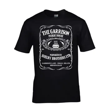 T-Shirt 2019 Mados Vyrų Peaky Laukai, T-Shirt Įgulos kavinėje Shelby TV Mens Tee & Ponios Marškinėliai