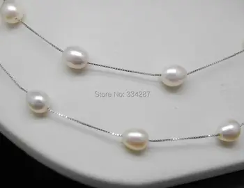 Natūralus Baltas Perlas AAA+ 8-9MM Ryžių pearl 35