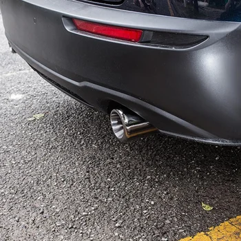 Dujų išmetimo Duslintuvo Patarimas Nerūdijančio Plieno Vamzdžio, Chromo Apdaila Gerklės Matinis Apdaila už Mazda CX30 CX-30 2020 2021