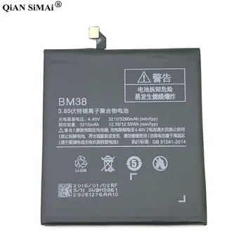 Naujas Aukštos Kokybės BM38 3210mAh baterija įrankius Xiaomi 4S MI4S telefono