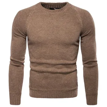 2018 naujų rudens vyrų džemperis mados džentelmenas vientisos spalvos ilgas rankovėmis, plonas megztinis, megzti šilti megztiniai etape dainininkas kostiumai
