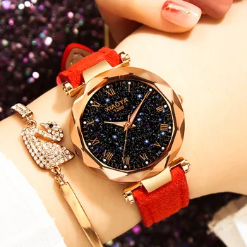 2020 XIAOYA Prabangių Mados Moteriški Laikrodžiai Rose Gold Moterų Laikrodžiai Elegantiškas Minimalizmas kalnų krištolas Atsitiktinis Moterų Laikrodis часы женские