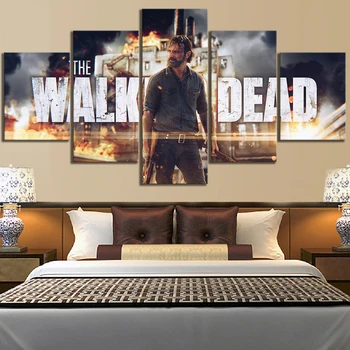 5 Gabalas The Walking Dead Season 8 Rick Filmo Plakatas HD Sienos Nuotraukas Gyvenimo Kambario Dekoro