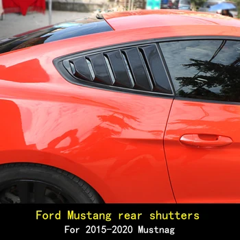 Galiniai Ketvirtį Langą Grotelėse Kaušeliai Spoileris Anglies Pluošto Automobilių Tunning Skydelis Šoninės Oro Angos Dangtelis Ford Mustang-2020 m.