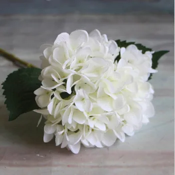 Mados Dirbtinis Hydrangea Gėlių Šilko Audinio, Plastiko Vestuvių Reikmenys 