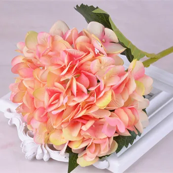 Mados Dirbtinis Hydrangea Gėlių Šilko Audinio, Plastiko Vestuvių Reikmenys 
