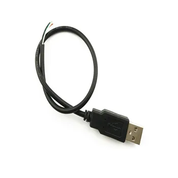USB-A male male usb ilginamasis kabelis 2464-26 4-core vieno-galvos linija alavo 30cm kabelis
