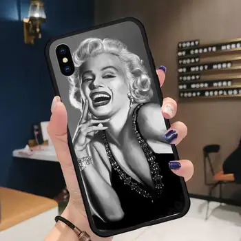Marilyn Monroe Amerikos Garsus dainininkas Telefono dėklas skirtas iPhone 11 12 pro XS MAX 8 7 6 6S Plus X 5S SE 2020 XR