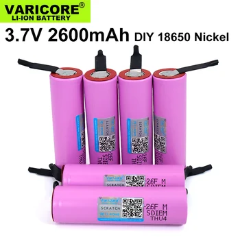 1-20PCS VariCore Originalus 18650), 3,7 V 2600mAh akumuliatorius ICR18650-26 baterijų Pramonės reikmėms+PASIDARYK pats Nikelio