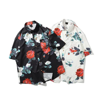 2021 M. Pavasario Ir Vasaros Kimono Stiliaus Shirt Mens 2020 Janpanese Stilius Spausdinti Prarasti Harajuku Marškinėliai Moterims, Vyrai, Poros Kimonos Viršūnės