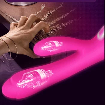 G Spot Triušis Dildo Vibratorius Orgazmas Suaugusiųjų Žaislai USB Įkrovimo Galingas Masturbacija Sekso Žaislas Moterims Vandeniui suaugusiųjų Sekso produktas