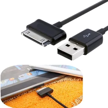 10Pieces/Daug USB Įkrovimo Įkroviklis Duomenų Kabelis Samsung Galaxy Tab GT-P1000 GT-P1010 GT-P6800 GT-P7300 GT-P7500 GT-P7510 Vielos