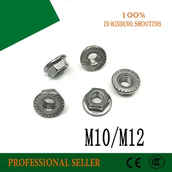 M10 M12 316 nerūdijančio plieno jungės veržlė,antveržlę,užrakinti hex jungės veržlė hardwar neleidžiančioms slysti riešutų