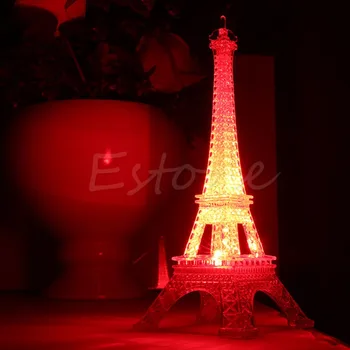 Namų Dekoro Romantiška Kūrybos Eifelio Bokštas LED Lempos, Namų Vestuvių Naktį Šviesos Dovana