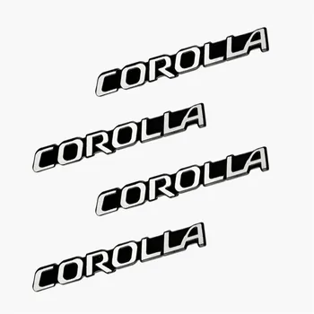 4pcs 3D aliuminio garsiakalbis stereo garsiakalbio ženklelis emblema Lipdukas Toyota Corolla aksesuarai automobilių stilius