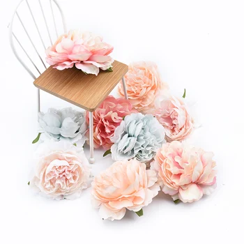10vnt Dirbtiniai augalai, dekoratyviniai vestuvių gėlės, sienos dekoratyvinių vazonas namų ūkio produktų, šilko bijūnas vestuviniai aksesuarai