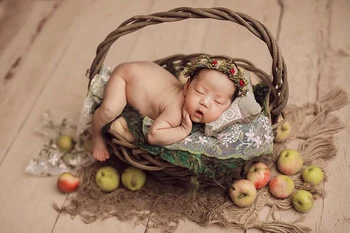 Baby Wrap+pagalvė Gėlių Antklodė Rinkinys Bebe Maišą Pupelių Fone Audinio Naujagimių Fotografijos Rekvizitai Fone Audiniai, Kūdikių Nuotraukų Rekvizitai