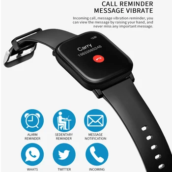 Visą Touth Screen Smart watch Širdies ritmas, Kraujo Fitness Tracker Smartwatch Kraujo Spaudimo Monitorius M39 Sporto Smart Laikrodis Vyrams, Moterims