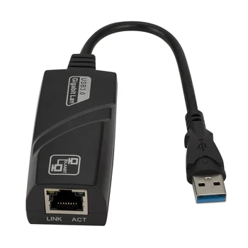 KEBIDU 10/100/1000 Mbps USB 3.0 Gigabit Ethernet RJ45 LAN Tinklo Plokštę, 
