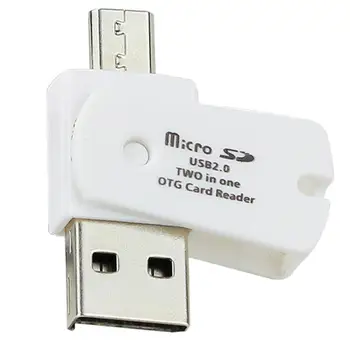 Geriausios Kainos OTG Micro USB į USB 2.0 Micro SD TF atminties Kortelių Skaitytuvo Adapteris, Skirtas 