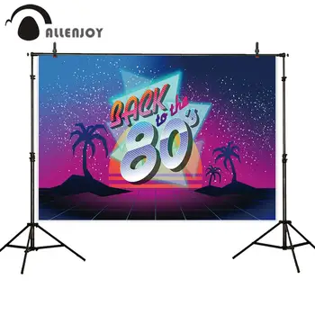 Allenjoy Fone Atgal į 80's Vintage Diskoteka Photozone Fone Retro Šalies Karnavalas-Metį Suaugusiųjų Gimtadienio Reklama
