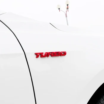 Nauja transporto Stiliaus Automobilis Turbo Boost Pakrovimo Skatinimo 3D Metalas Chrome 