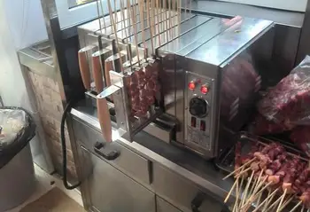 Trys grupės kebabas orkaitės komercinės elektrine orkaite mašina