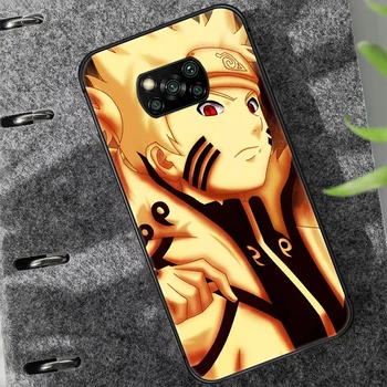 Anime Naruto Telefono Padengti Korpuso Xiaomi Mi A2 A3 8 9 9T 10 Pastaba Se Pro Lite juoda Coque Minkštas Atgal Tpu Ląstelių Tendencija Funda