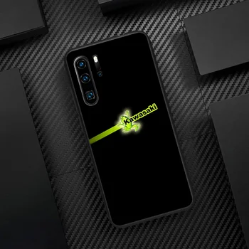 Japonijos Prekės ženklo Kawasaki Telefoną Atveju Huawei P Mate 10 20 30 40 Pro Lite Smart 2019 2021 juoda Funda Tpu Ląstelių Prabanga Coque Gana