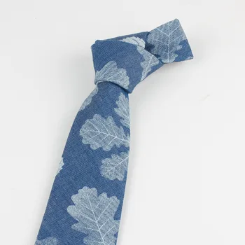 Linbaiway 7cm Necktie Vyrų Medvilnės Atspausdinti Liesas Kaklas Ryšius Vyrų Mados Atsitiktinis Necktie už Vestuves Logotipą